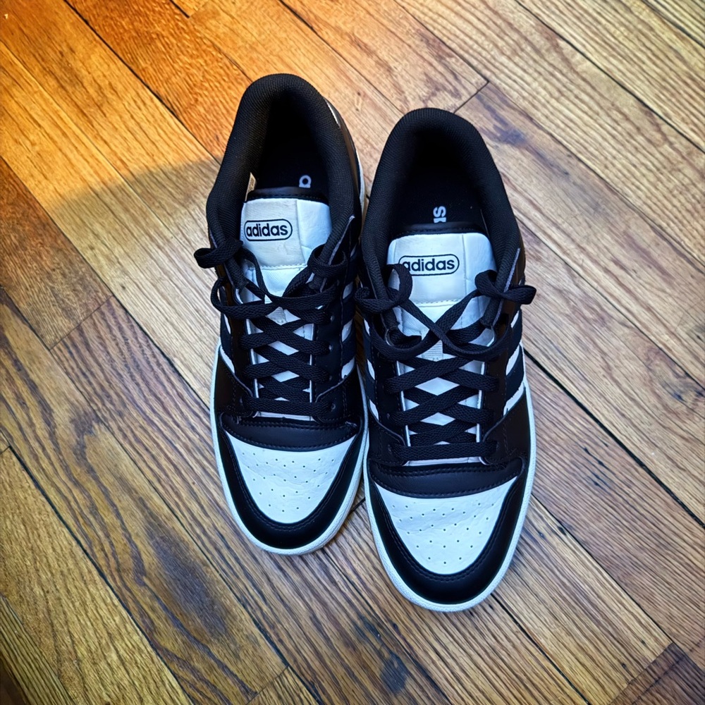adidas Black & White Retro Court Sneaker